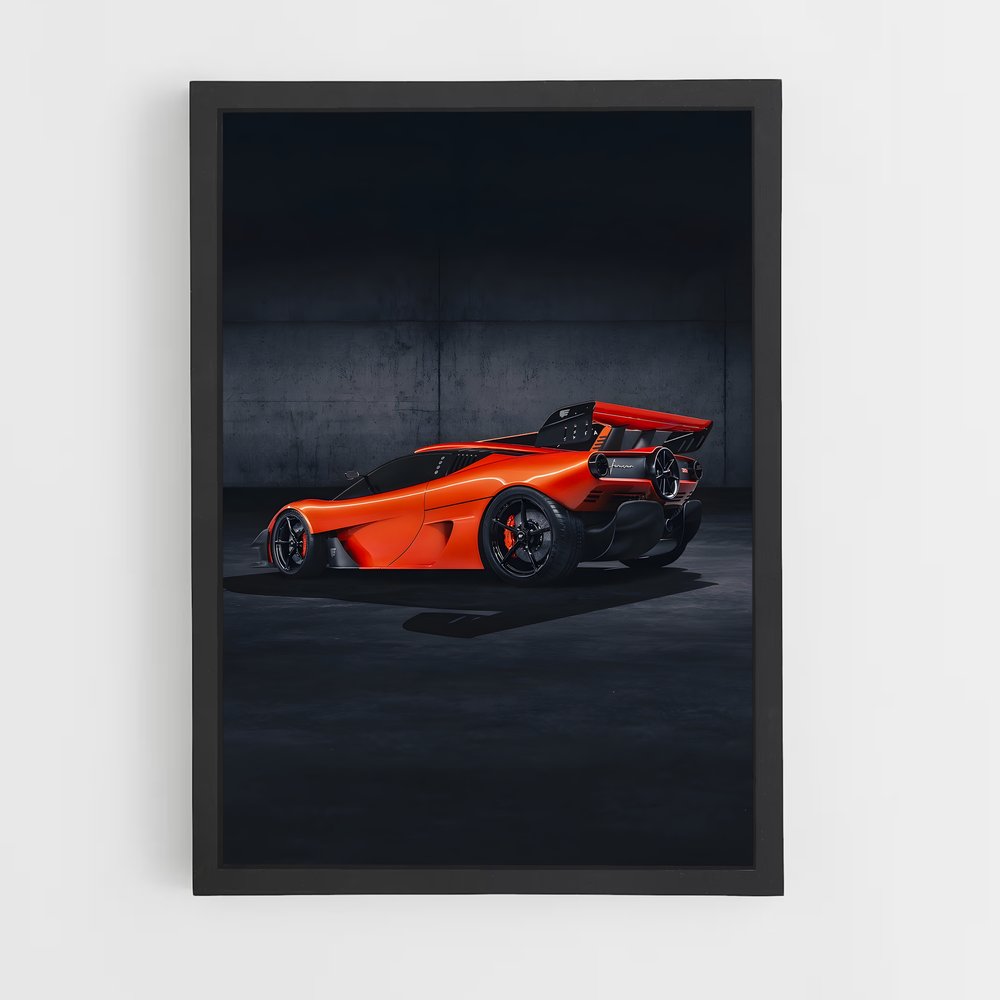 Poster Orange en Ténèbres – affiche Gordon Murray (vue 2)